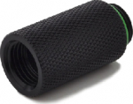 Bitspower Adapter G1/4 Zoll AG auf G1/4 Zoll IG - 30mm, schwarz matt
