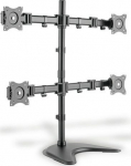 Digitus Quad desk stand, 4xLCD, max. 27", max. load 8kg, trunnion 360&deg; (PIVOT)