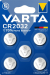 Varta Battery button cell CR2032 3V 220mAh Lithium Blis.5St