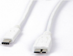 Kabel USB LMP USB-C - microUSB 1 m White (LMP-USBC-MUSB-W)
