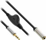 Kabel InLine Jack 3.5mm - Jack 3.5mm 0.25m czarny (99253B)