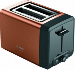 BOS Bosch | DesignLine Toaster | TAT4P429 | Power 970 W | Number of slots 2 | Housing material Stainless Steel | Copper/Black