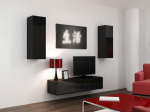 Cama MEBLE Cama Living room cabinet set VIGO 7 black/black gloss