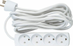 MicroConnect 4-way Danish Power Strip 5m, With Earth, without ON/OFF