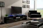 Cama MEBLE Cama TV stand EVORA 200 black/black gloss