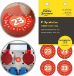 AVERY Avery 6946-2023, Red, Round, Permanent, White on red, Vinyl, 3 cm