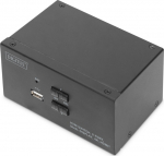 Digitus Switch KVM 2 portowy HDMI, Dual Display, 4K 30Hz