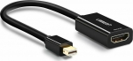 Converter Mini DP male - HDMI female black 0.2m 1080p MD112 UGREEN