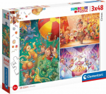 Clementoni Puzzle 3x48 Super Color Te Circus