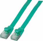 EFB Elektronik EFB RJ45 Flachpatchkabel U/FTP, Cat.6A, PVC, 0.15m, gr&uuml;n