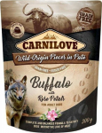 Carnilove Dog Pouch Buffalo Rose Petals wet dog food with buffalo and rose petals in a sachet 300g universal