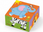 Viga Cubes Puzzle - Zoo (0960, Viga)