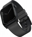 Uniq UNIQ Straden belt Apple Watch 4/5/6/7/SE 44/45mm Leather Hybrid Strap gray/szary