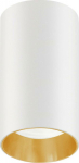 Maclean ceiling lamp Surface-mounted luminaire / tuba Maclean, point, Round, Aluminum, GU10, 55x100mm, white/gold, MCE458 W/G