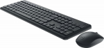 DEL Dell Keyboard and Mouse | KM3322W | Keyboard and Mouse Set | Wireless | Batteries included | Wireless connection | Ukrainian | Black