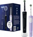 Oral-B Vitality Pro D103 Duo czarny/fioletowy - Type: vibrational| Power: battery