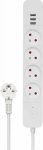 Savio surge protector power strip 4 jack 1.5 m White (SAVLZ-12)