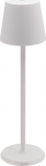 Lauavalgusti SECURIT Feline LED juhtmevaba, H-38cm, 3.5W, aku, 2800K, USB laadimiskaabel magnetiga, IP54 / valge alum