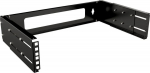 Lanview 19" 2U Adjustable Depth Open, Frame Rack Wall Mount - Black