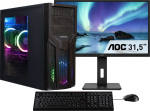 CAPTIVA Power Starter R80-034 TFT Bundle AMD Ryzen 5 DDR4-SDRAM SSD - AMD R5 - 3.9 GHz