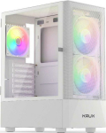 KRUX Vako White RGB - Midi Tower| White| no power supply| 2 x USB 2.0 1 x USB 3.0| 333&times;200&times;4400|