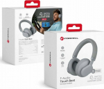 Headphones ForCell FORCELL F-AUDIO wireless headphones ANC Touch Beat szare
