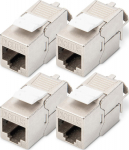 DIGITUS Keystone Jack Cat6A/RJ45->LSA geschirmt 500MHz 4St