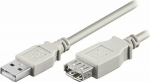 Kabel USB Neutralle USB-A - USB-A 5 m Szary (81924)