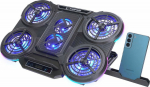 Rampage PROTE R6 - Rampage PROTE R6 - Podstawka chłodząca pod laptop 10-17", RGB, Adjustable