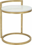 Ferretti Coffee table with imitation marble top, &Oslash; 40 cm