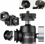 Głowica Kulowa 3D Gwint 1/4'' 2x footer ISO do Camera Camera / ULANZI / U-60