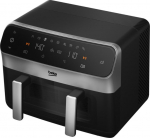 Fat free fryer Beko FRL6488 Double 9.5 l Autonomous 2400 W Hot Air Fryer Black
