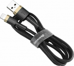 Kabel USB Baseus USB-A - Lightning 1 m Black and gold (CALKLF-BV1)