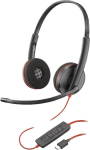 HP Inc. Poly Blackwire 3220 - Blackwire 3200 Series - Headset - On-Ear - kabelgebunden - USB-C - Schwarz - Skype certified, Cisco Jabber Certified, Avaya Certified, UC-zertifiziert (8X228A6)