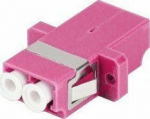 Lanberg Adapter światłowodowy MM LC/UPC duplex OM4