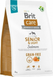 BRIT Care Senior&Light Salmon - dry dog food - 3 kg