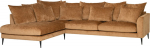 Corner sofa LARTES left corner, brown