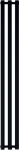 INS-TERM GRŁ-G/A-1500X242-C / AQUAFORM / ASEMI / VERTICAL BATHROOM RADIATOR 1500X242 CZARNY 312W / BY.DOL. 50MM /