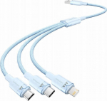 Kabel USB 2.0 A do 3w1 3A Vention CTPLG 1.5M (niebieski)