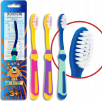 WELLBEE Toothbrush for children KIDS(3+) Soft - mix colors 1szt
