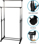 WARDROBE DRESSING ROOM HANGER 75x42x93-158CM ALPINA