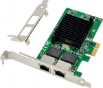 MicroConnect Network Card PCIe x1 Intel 82575 Dual- RJ45