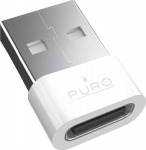 Adapter USB Puro Adapter USB-C - USB-A adapter - white