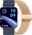 Smartwatch Gravity / rose gold/navy blue