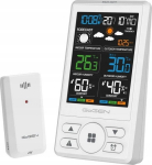 GoGEN GOG-ME1250W white - Color: white | Animated weather forecast | Battery powered, Network | Budzik, WiFi, Smart