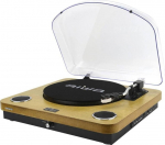 Aiwa LPS-25WD vinyl player with built-in speakers, wooden