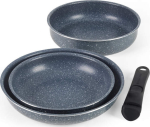 Russell Hobbs RH03297 Nightfall Stone 4-Piece Smart Clip Pan Set