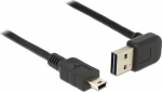 DELOCK USB Kabel A -> Mini-B St/St 1.00m 90&deg; sw