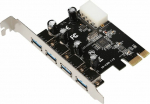 MicroConnect USB 3.0 4 port PCIe card, Main chip : VL805 USB3.0