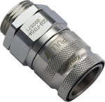 Koolance QD3 Quick-Disconnect-Verbindung, 10mm AG with G1/4&rdquo;-Zoll-IG zu Quick-Disconnect - nickel